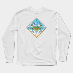 Anna Maria Island, Florida, with Blue Crab on Beach Long Sleeve T-Shirt